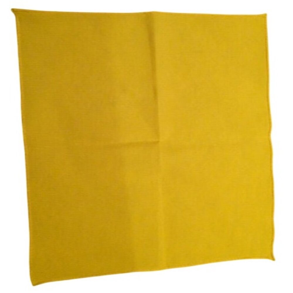 Vintage 1960s Yellow Textured Handkerchief Scarf
